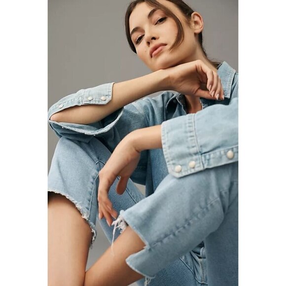 💕MOTHER💕 The Insider Crop Step Fray Jeans ~ Limited Edition 28 NWOT - Picture 9 of 16